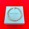 Tiffany & Co Twist Loop Bracelet 925 Sterling Silver Gold