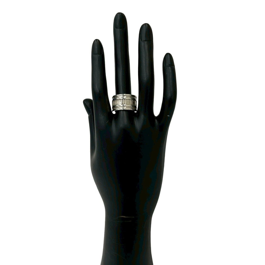 Tiffany & Co Box Wide Atlas Ring 925 Sterling Silver No 9 — view 2
