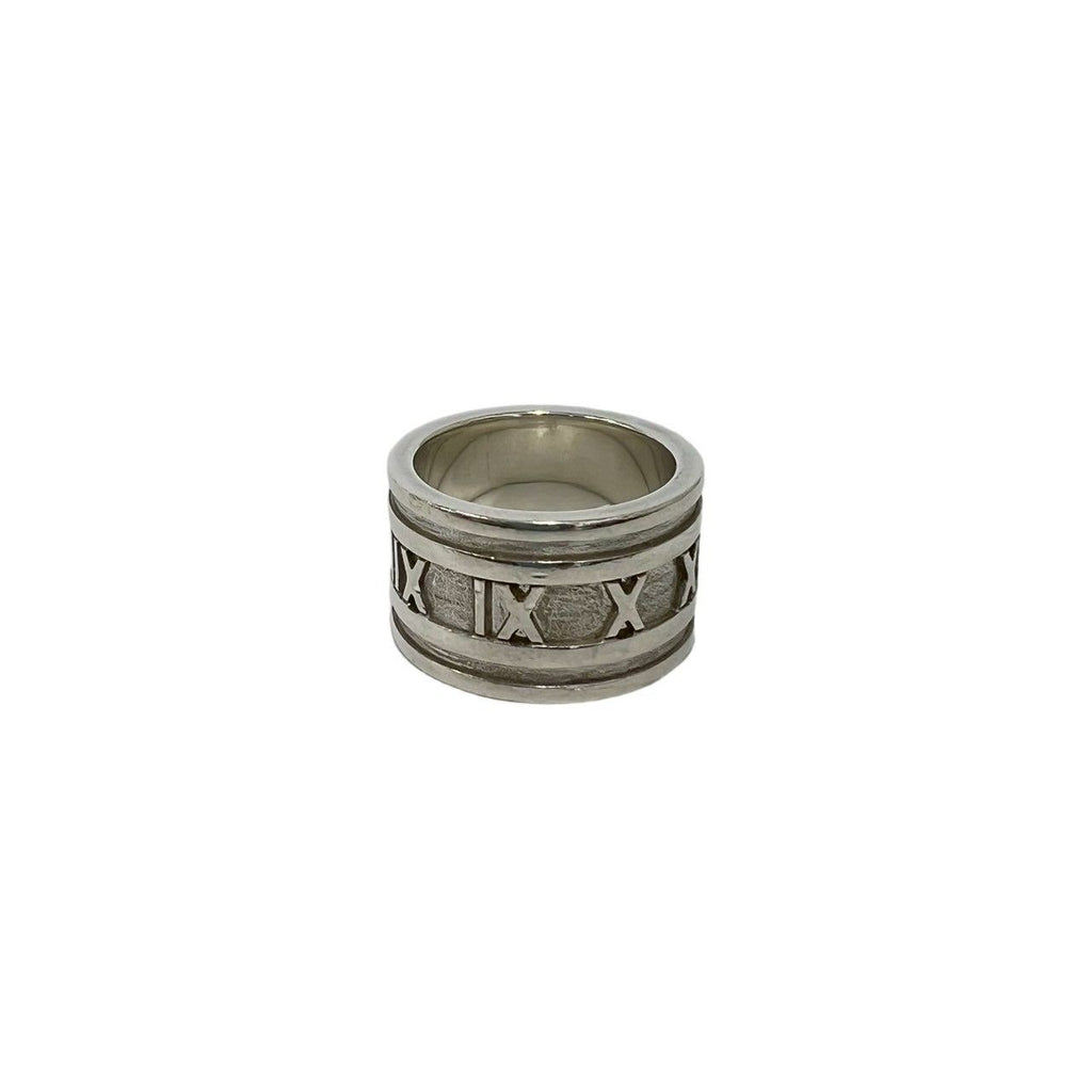 Tiffany & Co Box Wide Atlas Ring 925 Sterling Silver No 9 — view 6