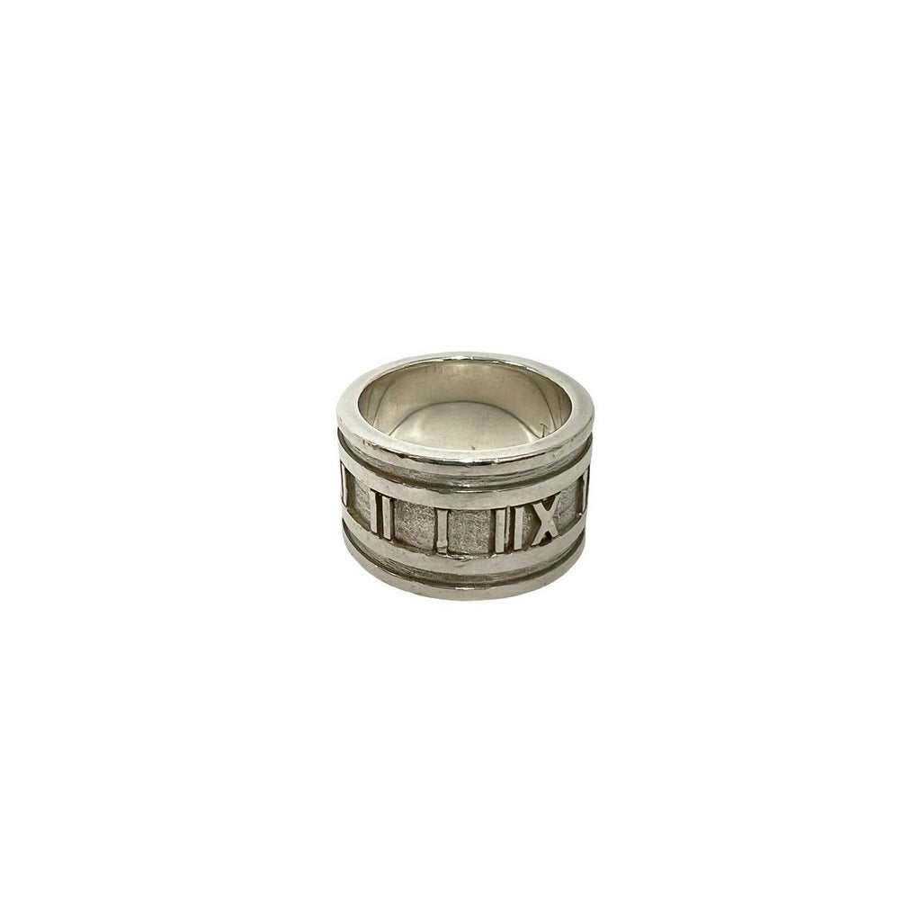 Tiffany & Co Box Wide Atlas Ring 925 Sterling Silver No 9 — view 4