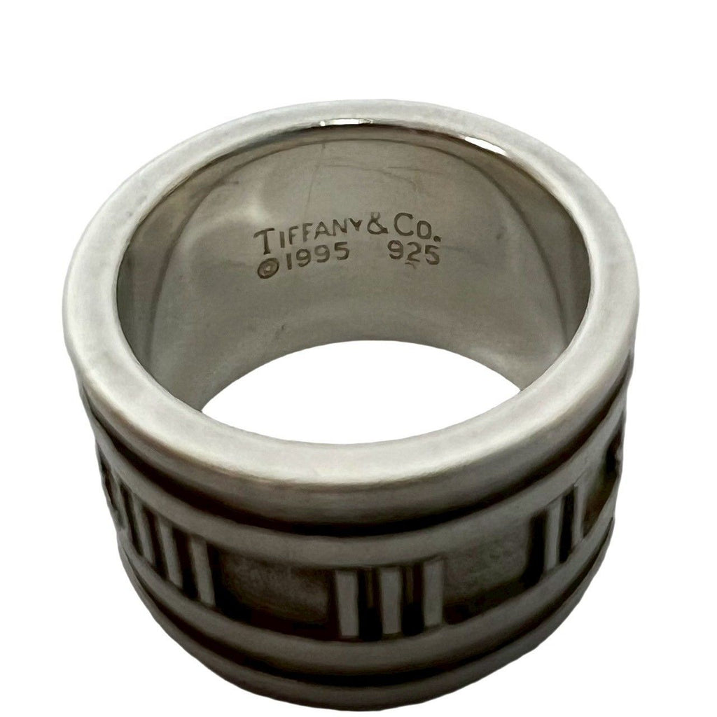 Tiffany & Co Box Wide Atlas Ring 925 Sterling Silver No 9 — view 3