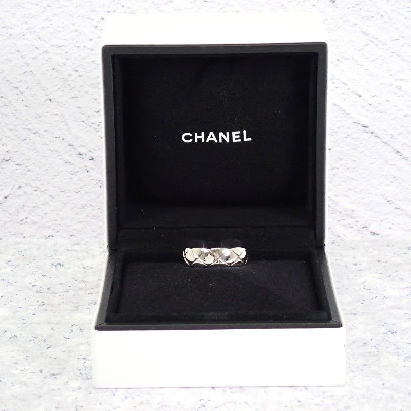 Chanel Coco Crush 54 Ring White Gold 18k Card