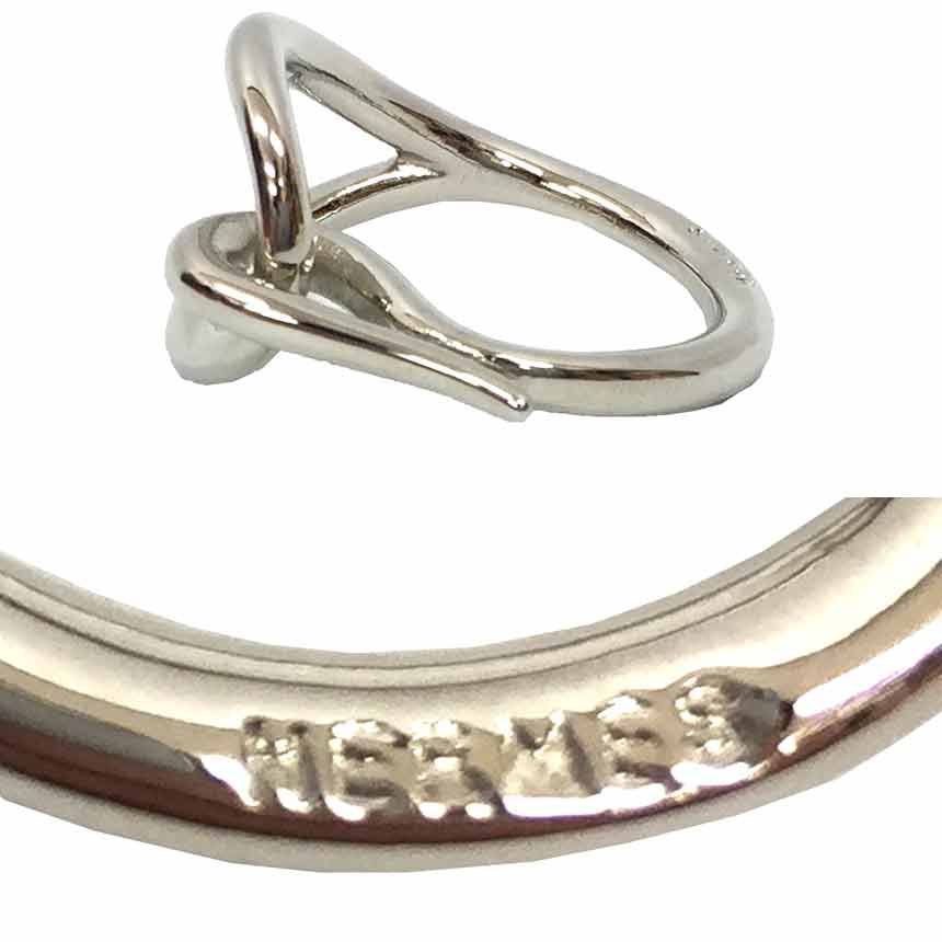 Hermes Jumbo Scarf Ring Silver — view 3