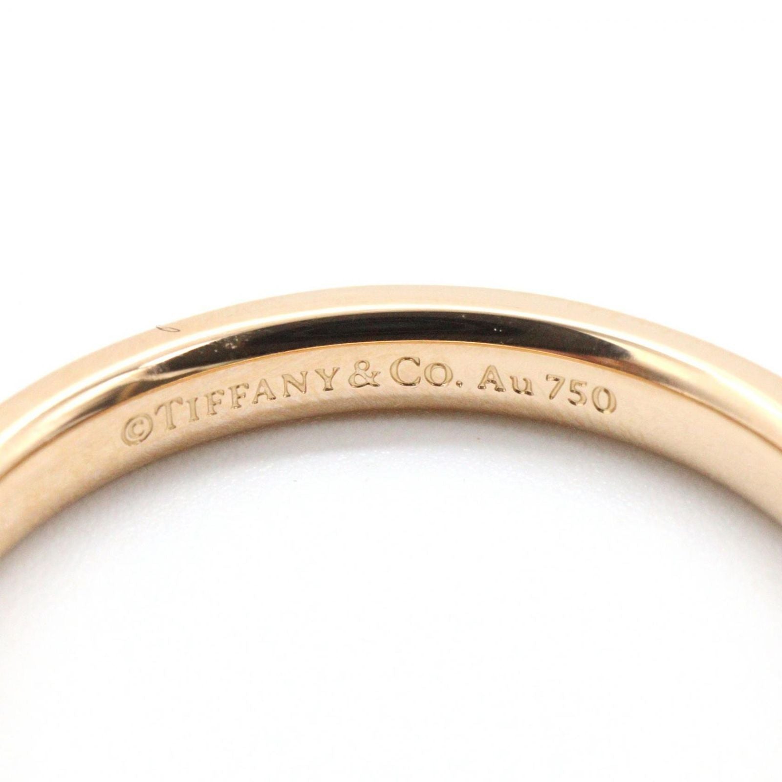 Tiffany & Co Ring Flat Band 18k Pink Gold — view 4