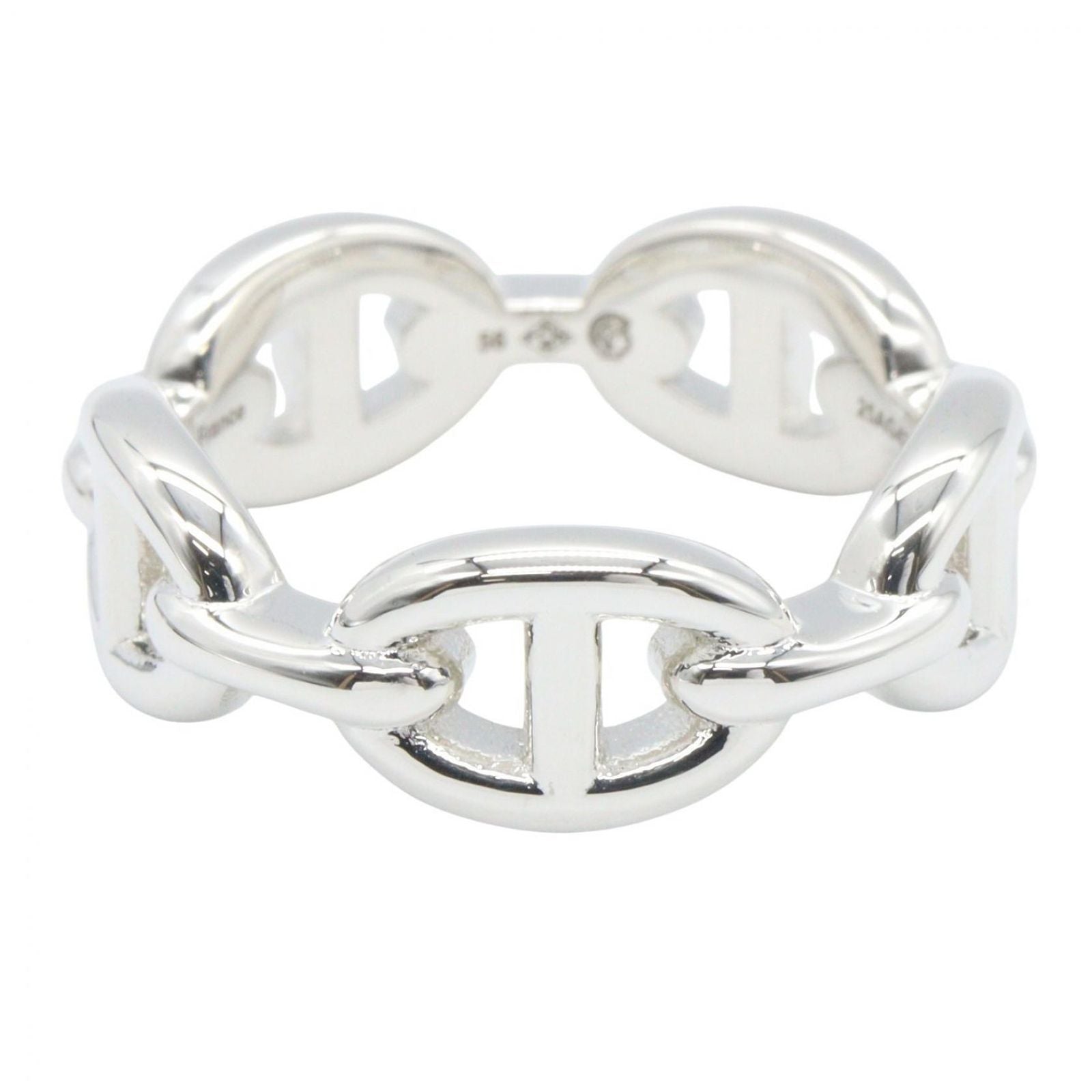 Hermes Ring Enchainee 925 Sterling Silver — view 2