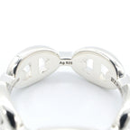 Hermes Ring Enchainee 925 Sterling Silver — view 5