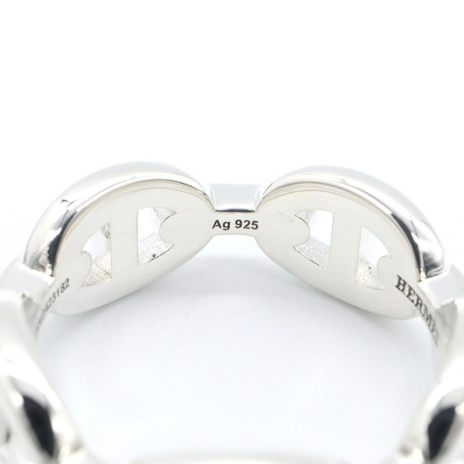 Hermes Ring Enchainee 925 Sterling Silver — view 5