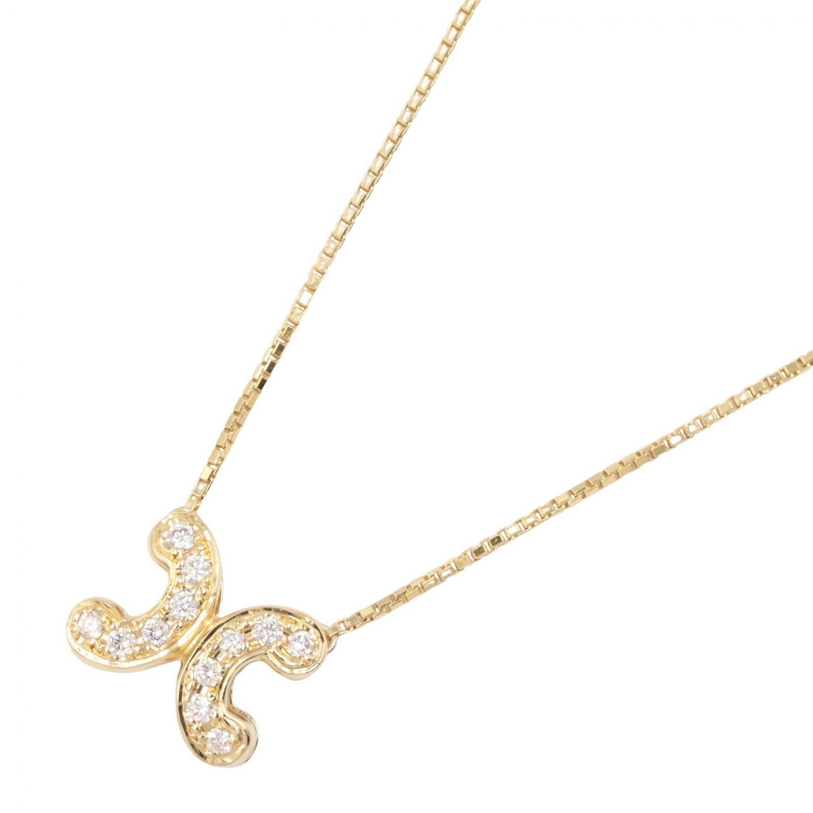 Celine Necklace Macadam Diamond 38.5 42 cm 18k