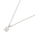 Tiffany & Co Necklace Solitaire 40 cm Platinum Diamond