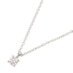 Tiffany & Co Necklace Solitaire 40 cm Platinum Diamond