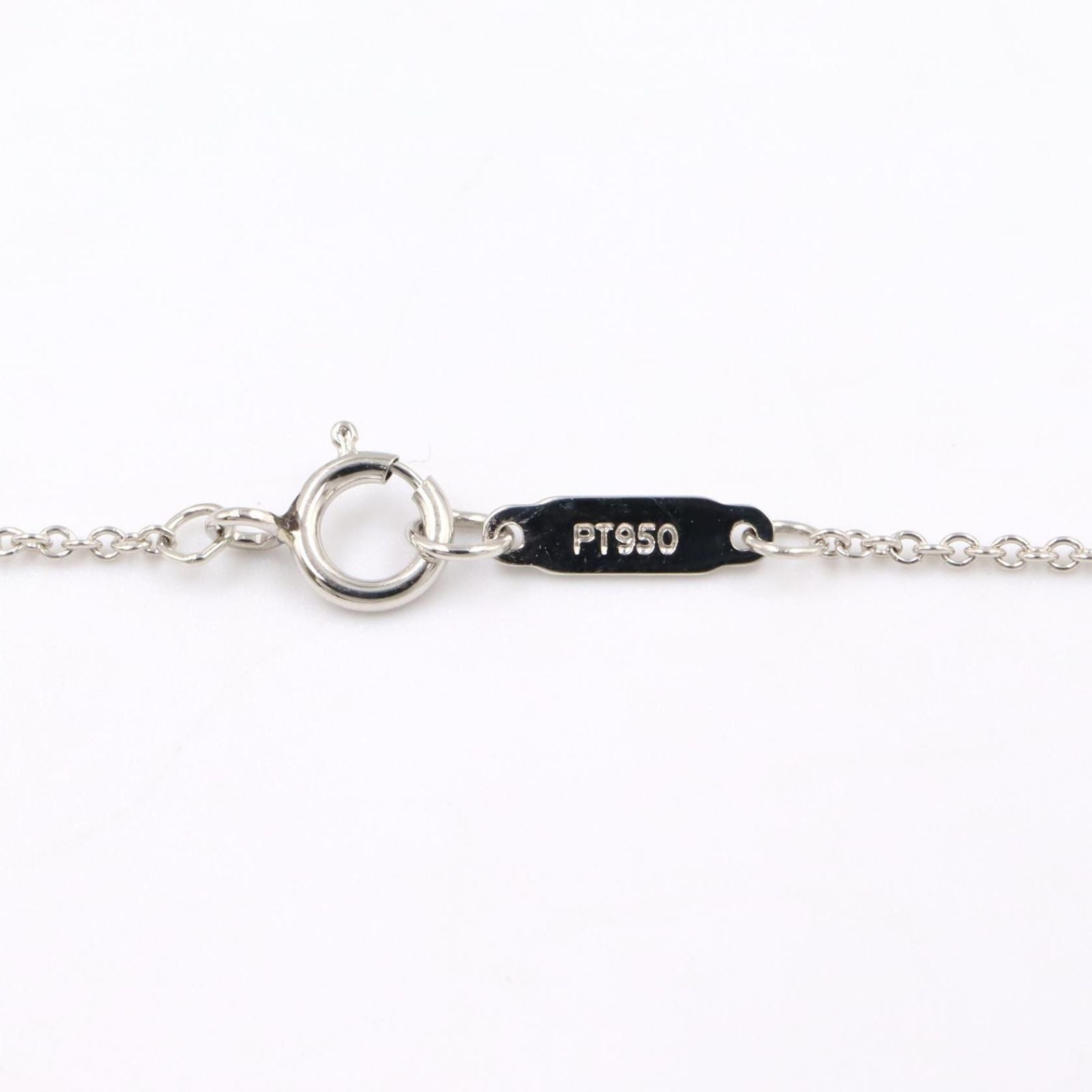 Tiffany & Co Necklace Solitaire 40 cm Platinum Diamond — view 4