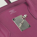 Hermes Birkin 30 Tote Togo Rose Purple Rosepurple Silver — view 8