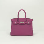 Hermes Birkin 30 Tote Togo Rose Purple Rosepurple Silver