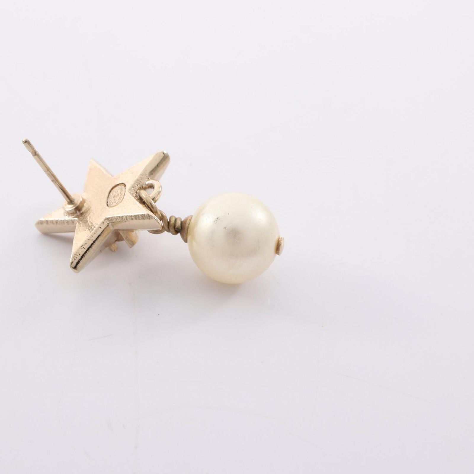 Chanel Earrings CC Logo Star Gold — view 5