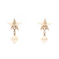 Chanel Earrings CC Logo Star Gold