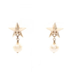 Chanel Earrings CC Logo Star Gold
