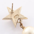 Chanel Earrings CC Logo Star Gold — view 3