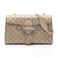 Gucci Shoulder Bag Emily Horsebit Guccissima Gold Leather Guccissima Chain