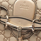 Gucci Shoulder Bag Emily Horsebit Guccissima Gold Leather Guccissima Chain — view 6