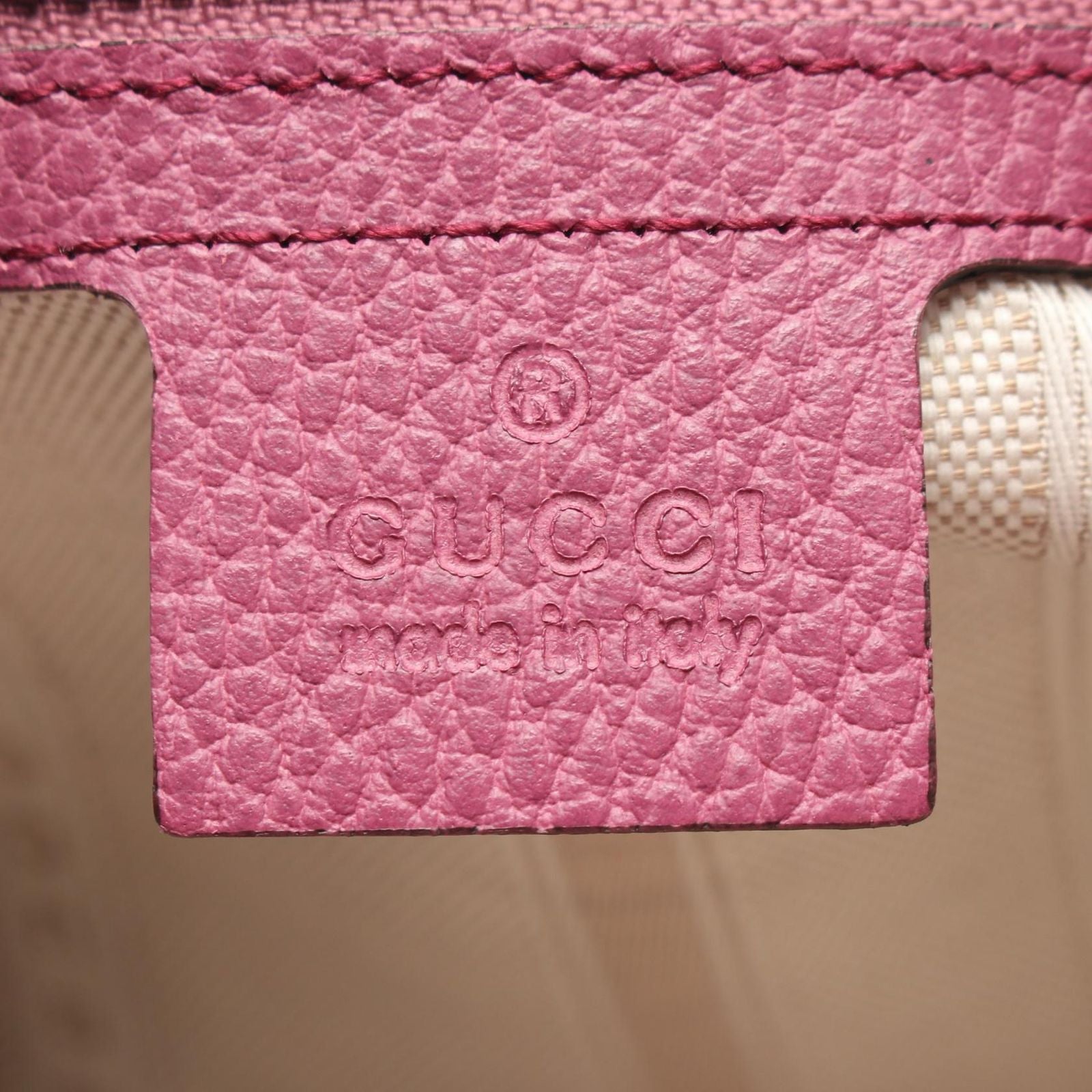 Gucci Tote Interlocking Purple Leather — view 4