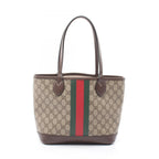 Gucci Tote Ophidia GG Supreme Small Beige Brown Canvas Leather