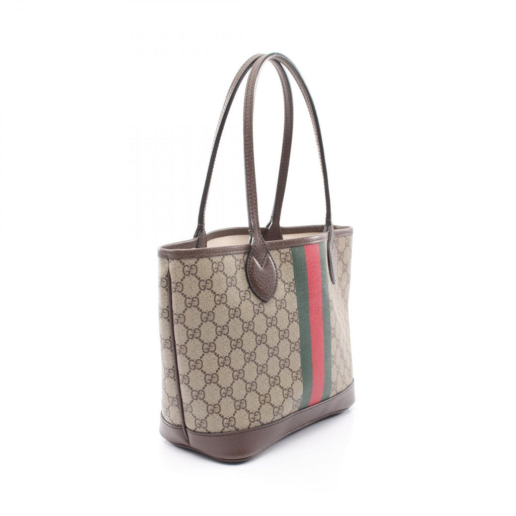 Gucci Tote Ophidia GG Supreme Small Beige Brown Canvas Leather — view 2