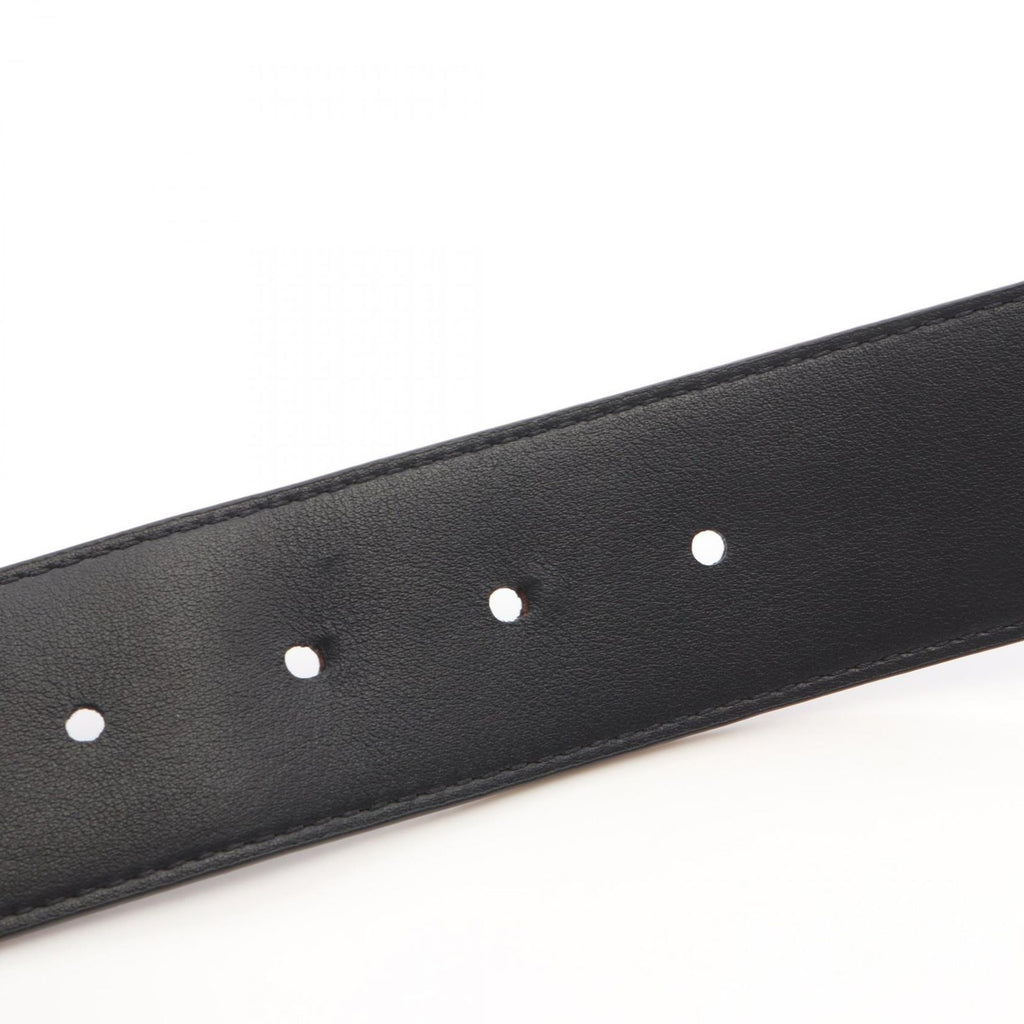 Louis Vuitton Belt Ceinture Damier Print 40 Graphite Silver Reversible Leather — view 6
