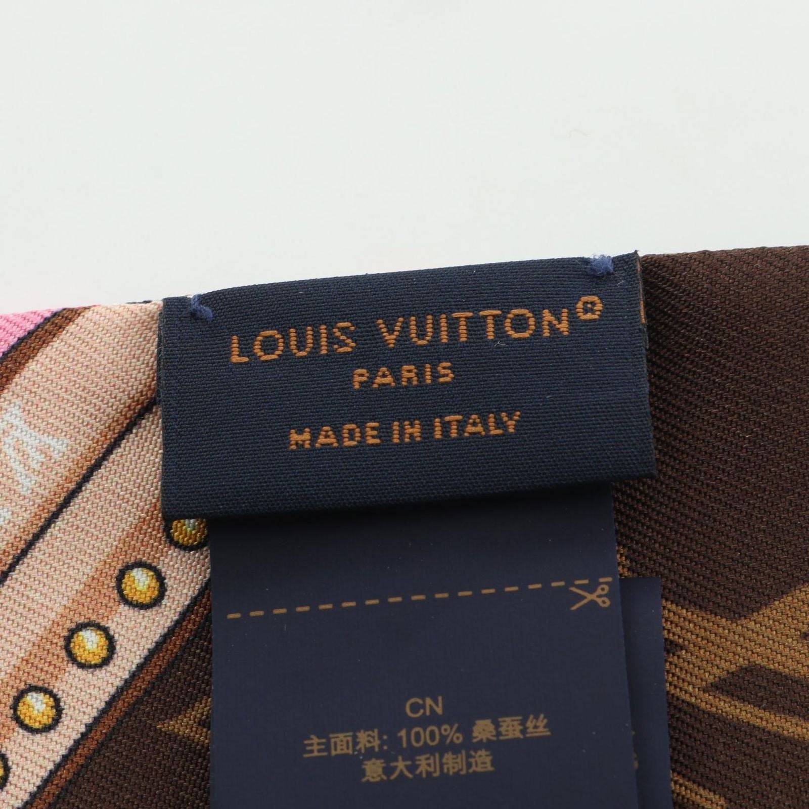 Louis Vuitton Scarf Bandeau BB Ultimate Noir Multicolor Silk — view 4