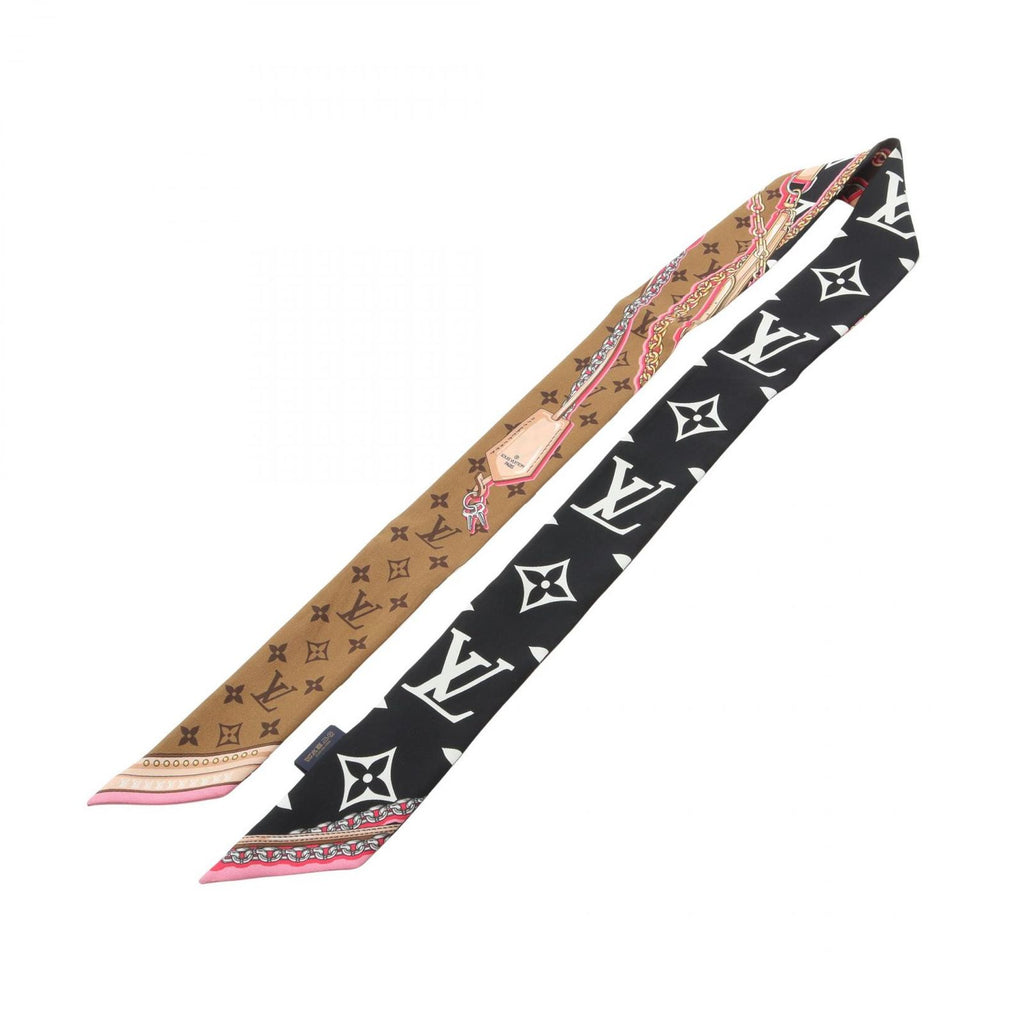 Louis Vuitton Scarf Bandeau BB Ultimate Noir Multicolor Silk — view 2