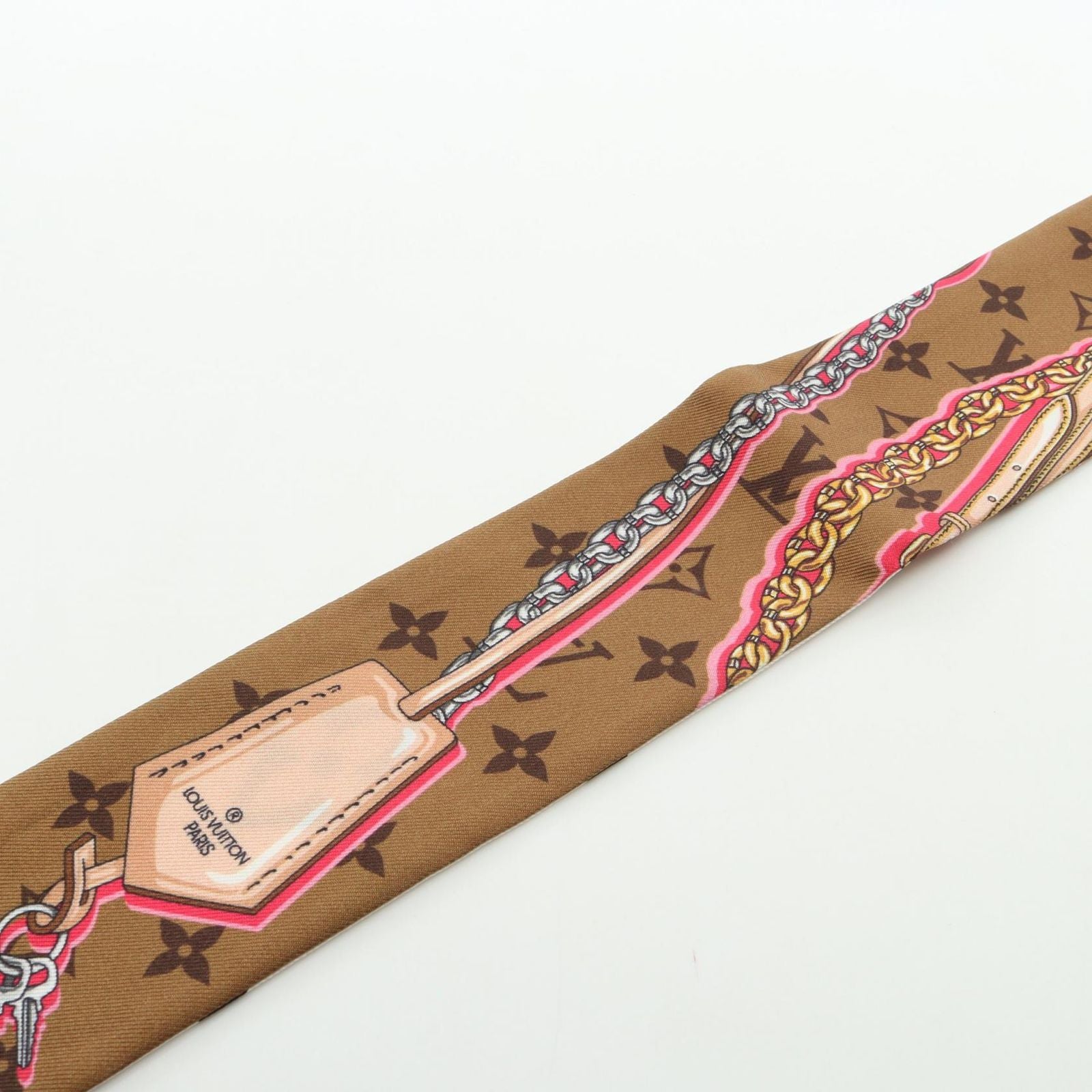 Louis Vuitton Scarf Bandeau BB Ultimate Noir Multicolor Silk — view 6