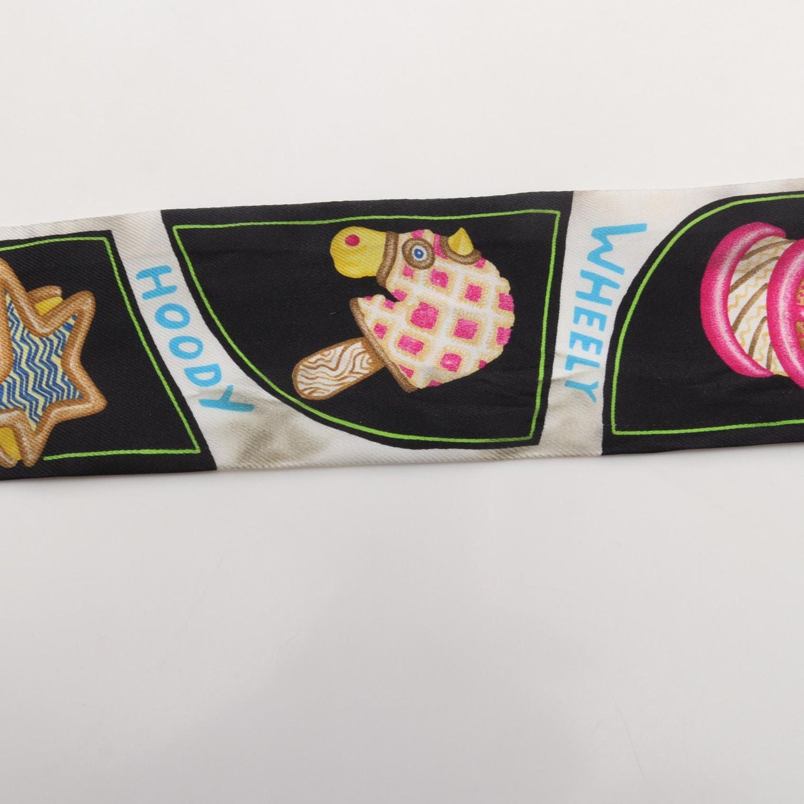 Hermes Scarf Twill Funny Ice Cream Ribbon Multicolor Silk — view 6