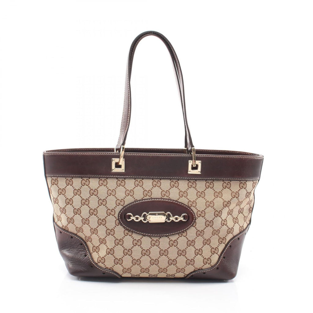 Gucci Tote GG Canvas Beige Brown