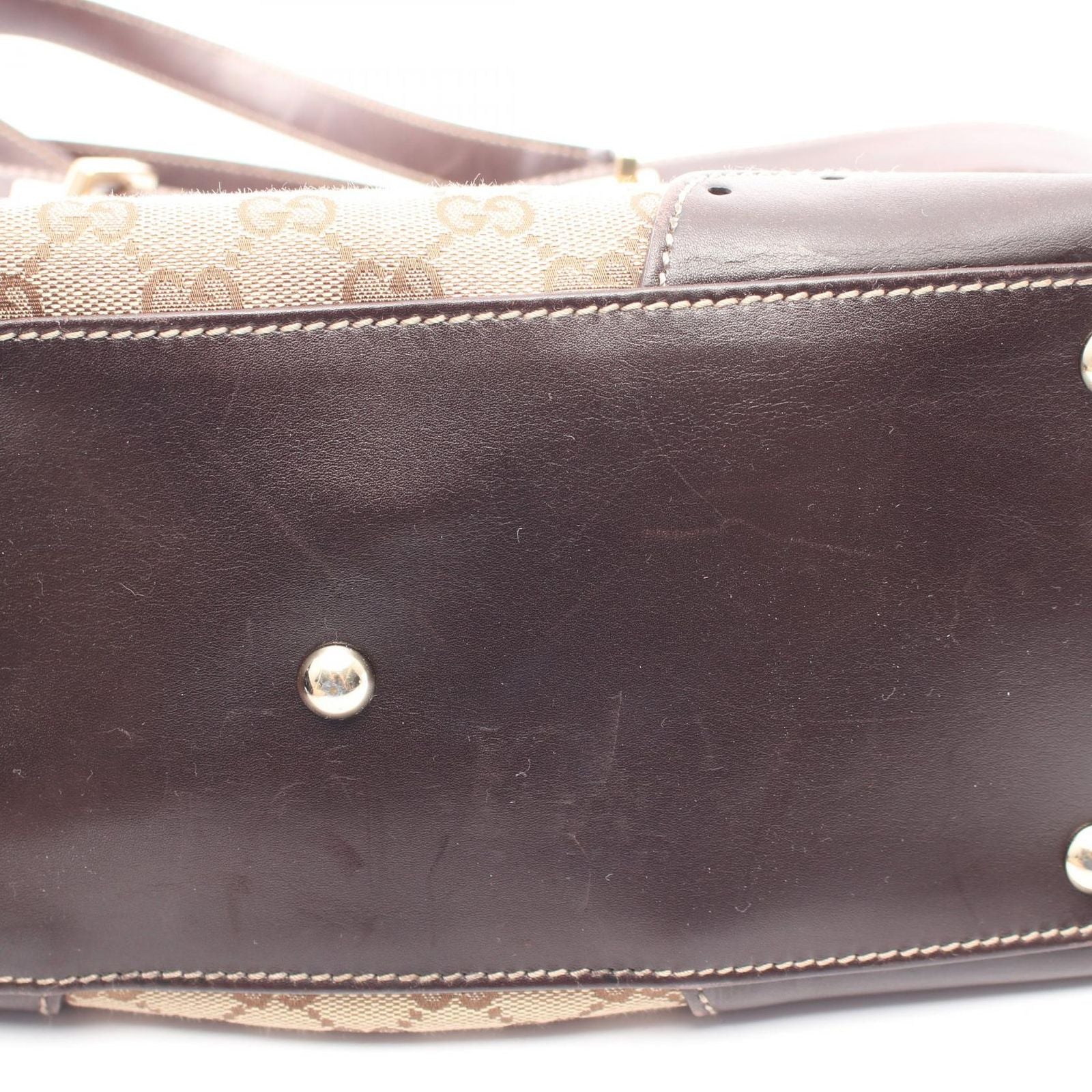 Gucci Tote GG Canvas Beige Brown — view 9
