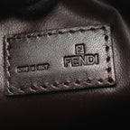 Fendi Handbag Zucchino Brown Beige Canvas Leather — view 4