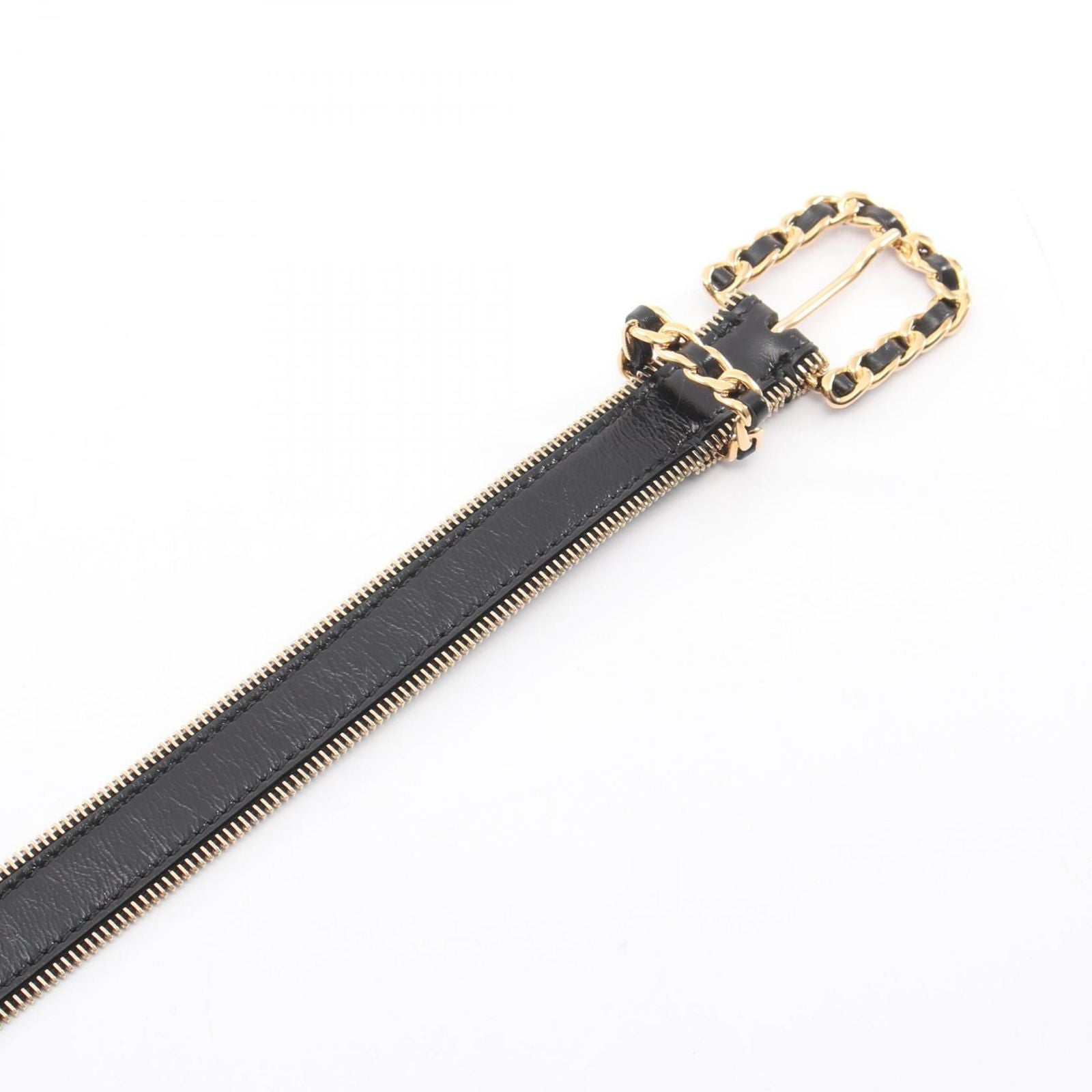 Chanel Belt CC Logo Leather — view 2