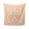 Hermes Scarf Carre 90 Brides de Gala Brode AU Fil Brown Silk