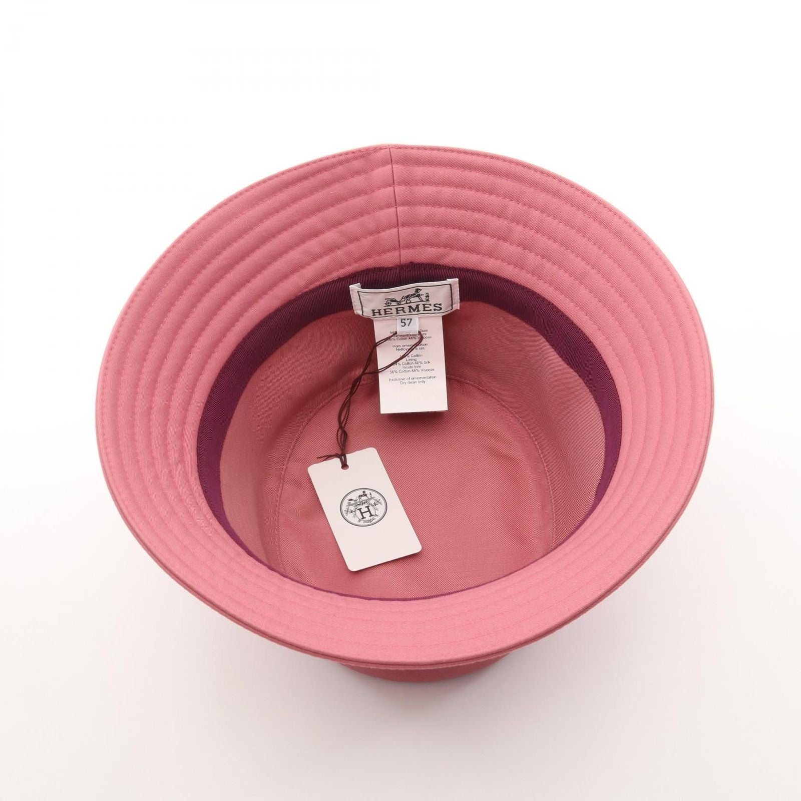 Hermes Hat Harbor Electric Rose Sorbet Bucket — view 3