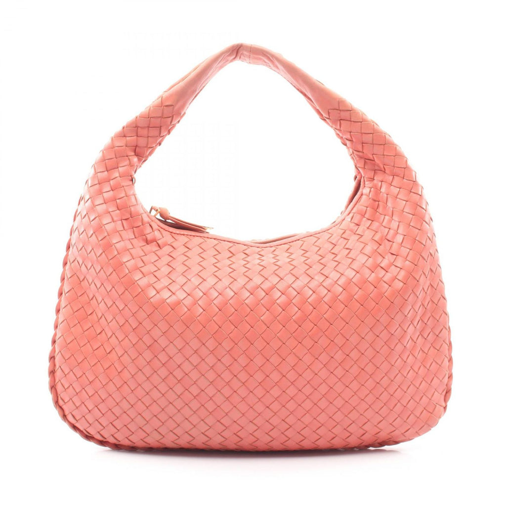 Bottega Veneta Shoulder Bag Intrecciato Pink Leather