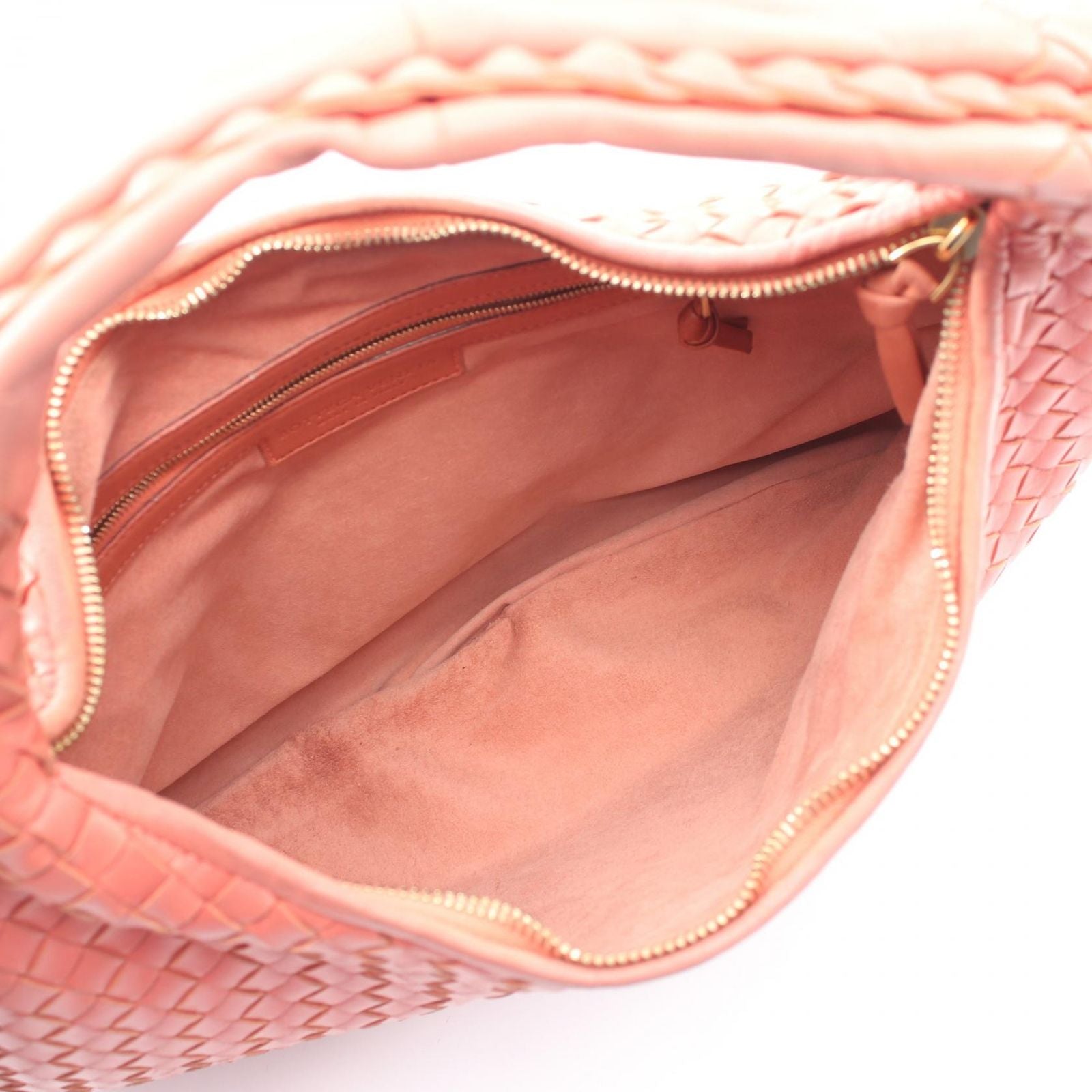 Bottega Veneta Shoulder Bag Intrecciato Pink Leather — view 3