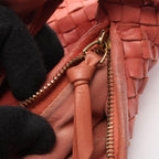 Bottega Veneta Shoulder Bag Intrecciato Pink Leather — view 8