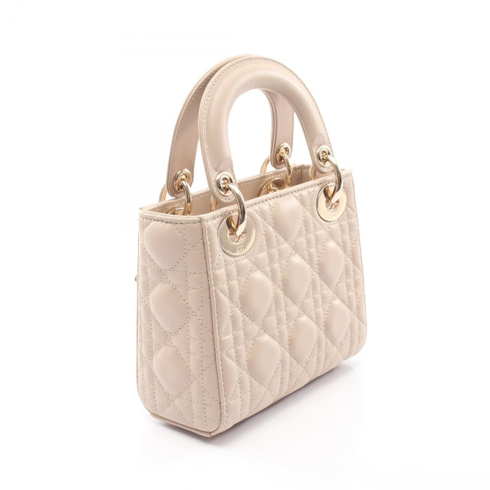 Dior Lady Dior Mini Cannage 2-Way Leather Shoulder — view 2