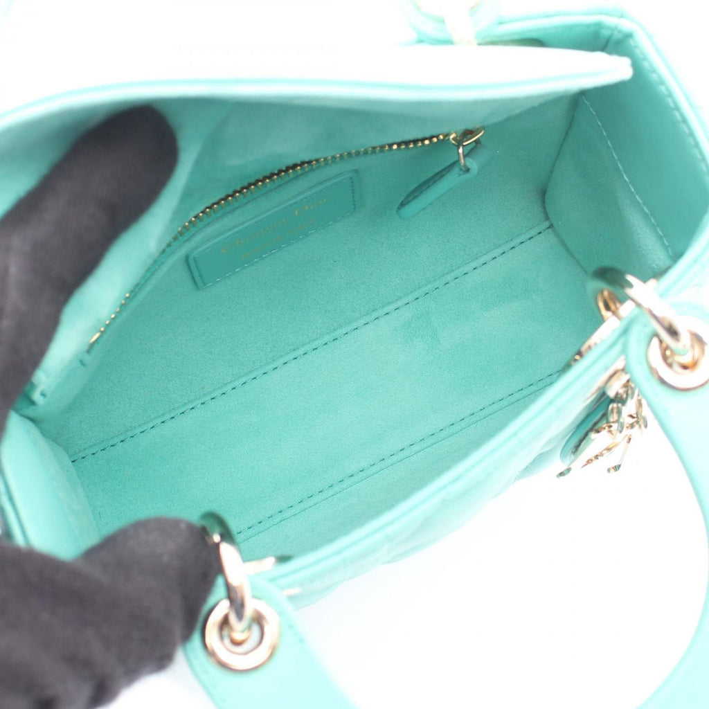 Dior Lady Dior Mini Cannage 2-Way Leather Shoulder — view 3