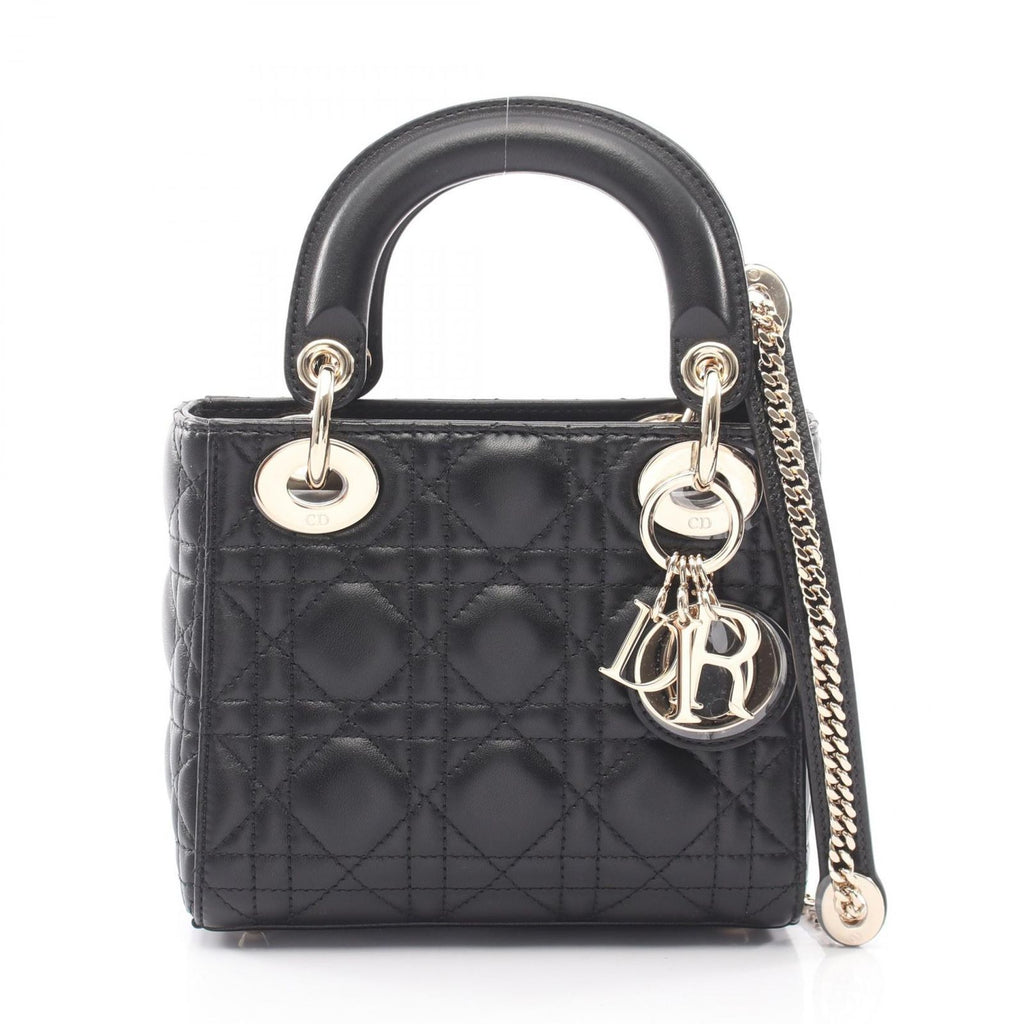 Dior Lady Dior Mini Cannage 2-Way Leather Shoulder