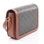 Celine Shoulder Bag Classic Triomphe Canvas Leather — view 2