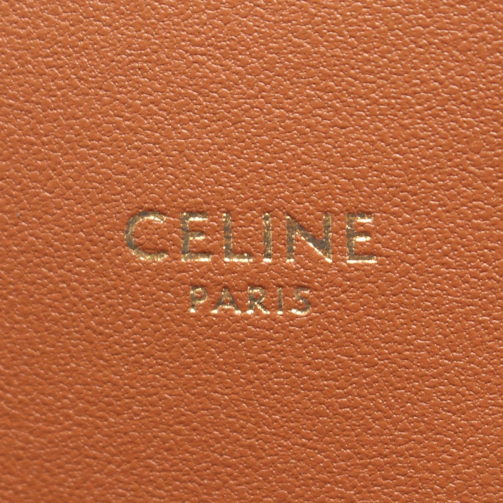 Celine Shoulder Bag Classic Triomphe Canvas Leather — view 4