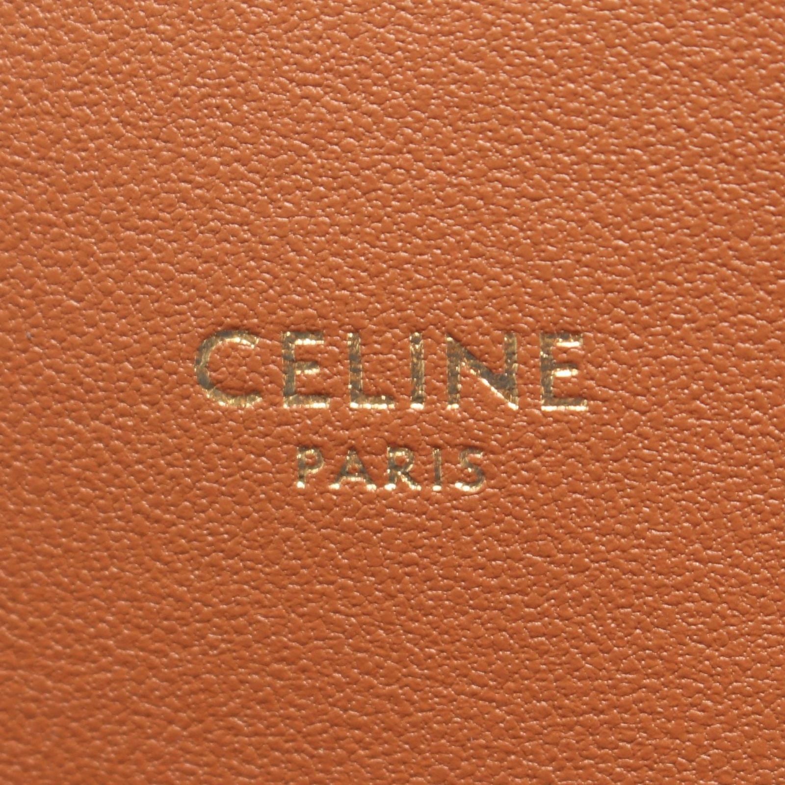 Celine Shoulder Bag Classic Triomphe Canvas Leather — view 4