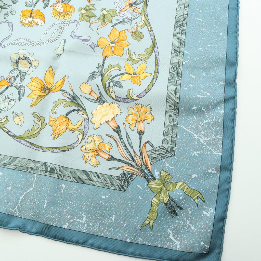 Hermes Scarf Carre 90 Pierres D' Orient Et D' Occident Multicolor Silk — view 7