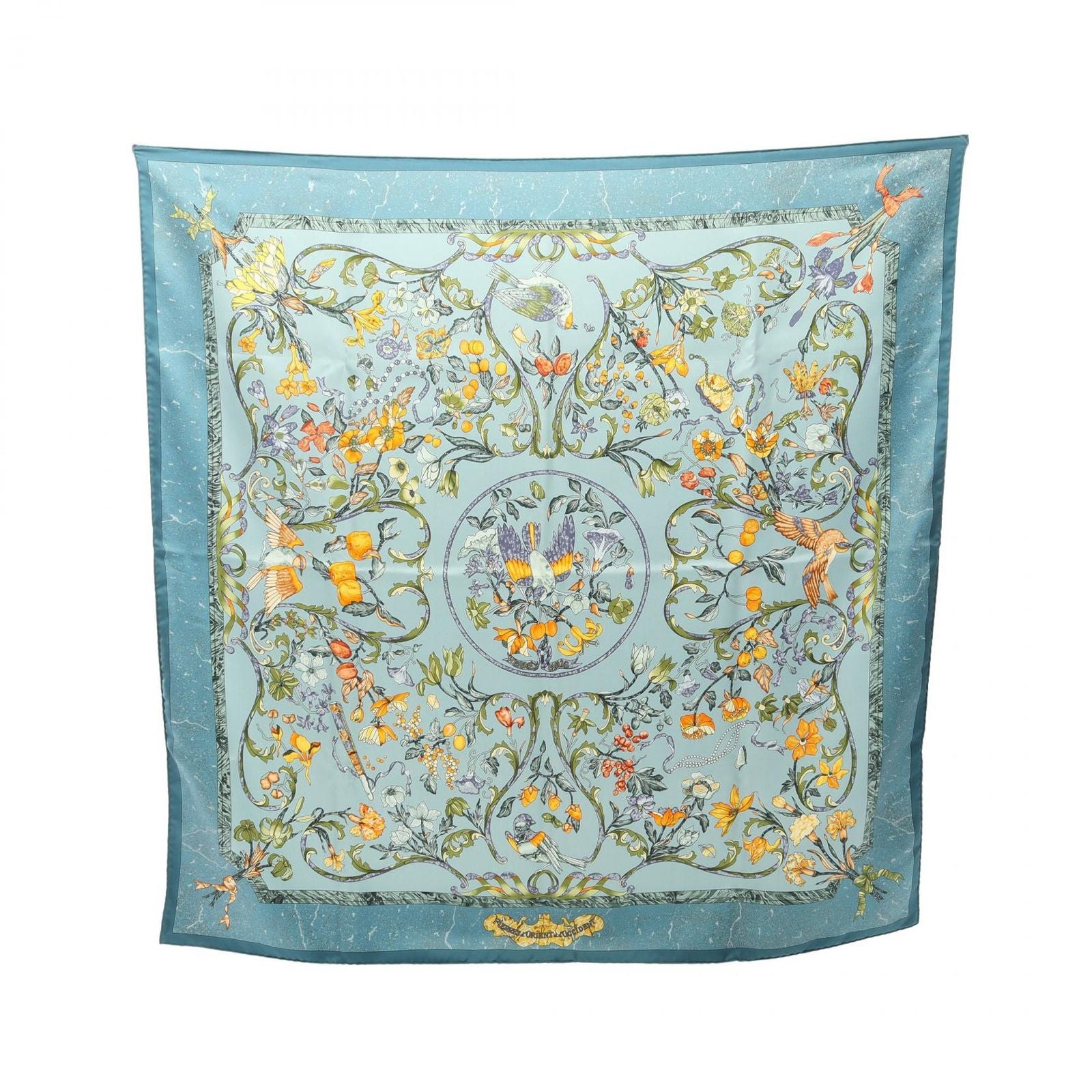 Hermes Scarf Carre 90 Pierres D' Orient Et D' Occident Multicolor Silk