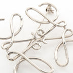 Loewe Brooch Anagram Stainless Steel — view 4