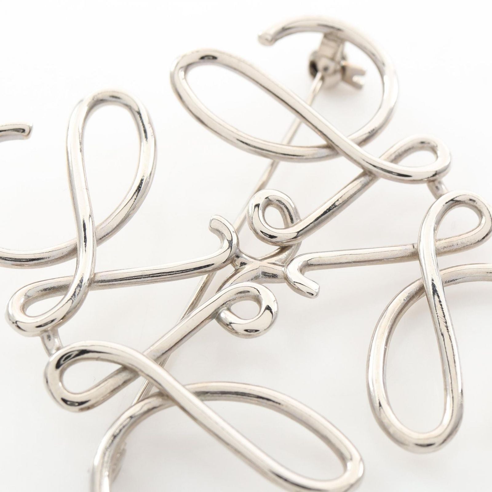 Loewe Brooch Anagram Stainless Steel — view 4